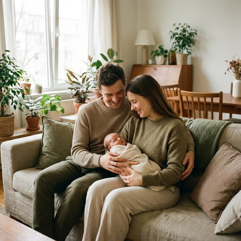 Young family using MyLifeLedger to organize important documents for their children